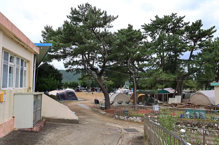 한산도 충무공교실 야영장 사진