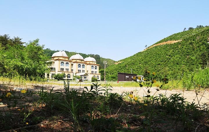 밴프 야영장 사진