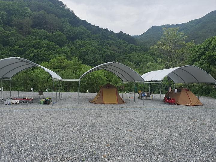 하우스 캠핑장 사진