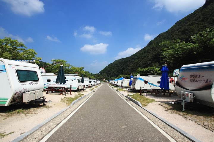 치산관광지 캠핑장 사진