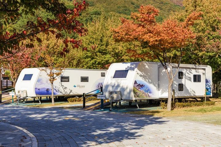 학동자동차 야영장 사진