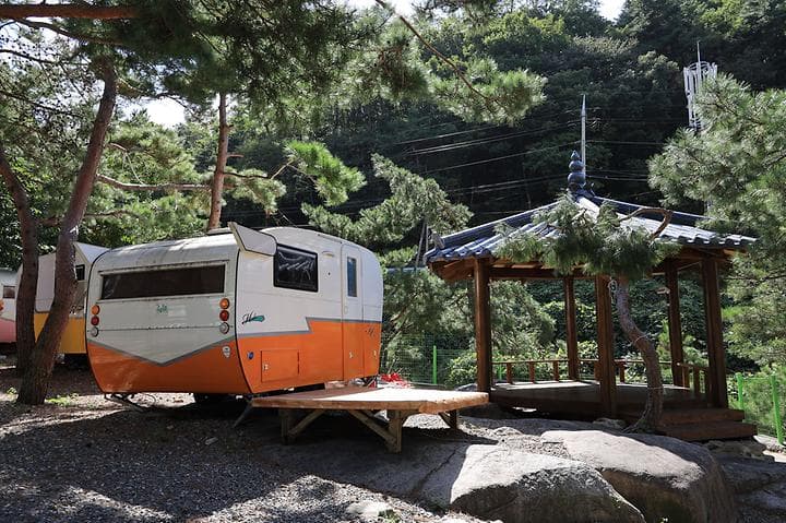 동산계곡 야영장 사진